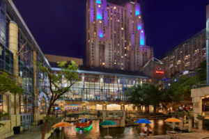 Texas Marriot Exterior Night