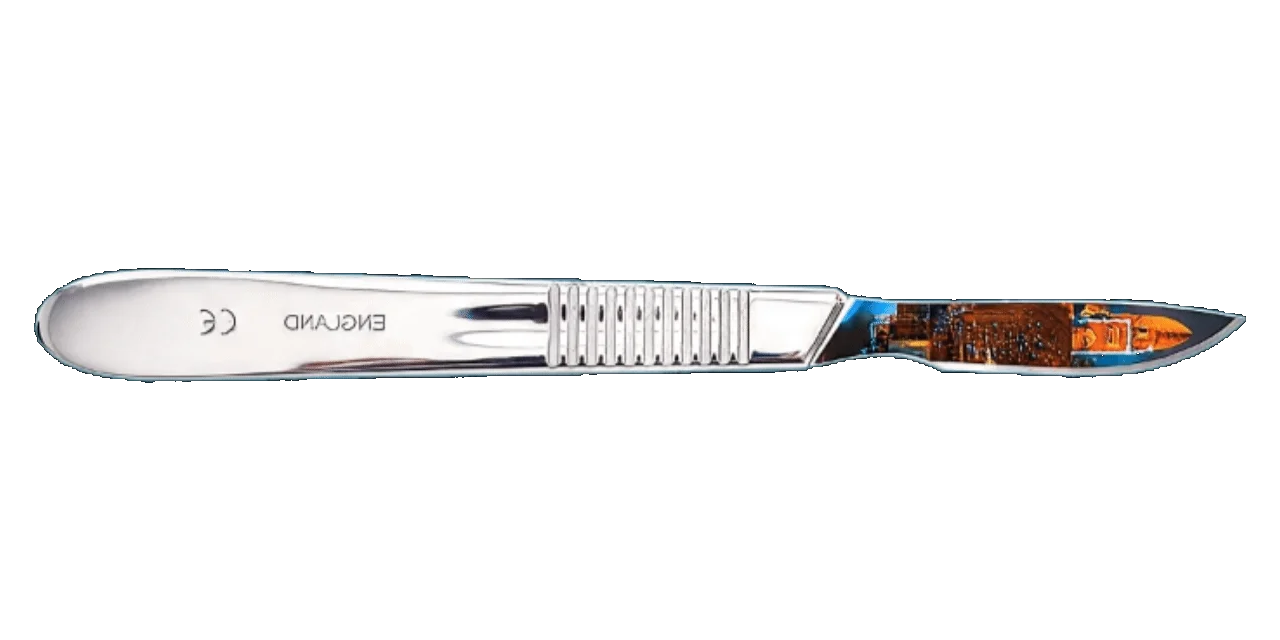 Right Facing Scalpel Spinning