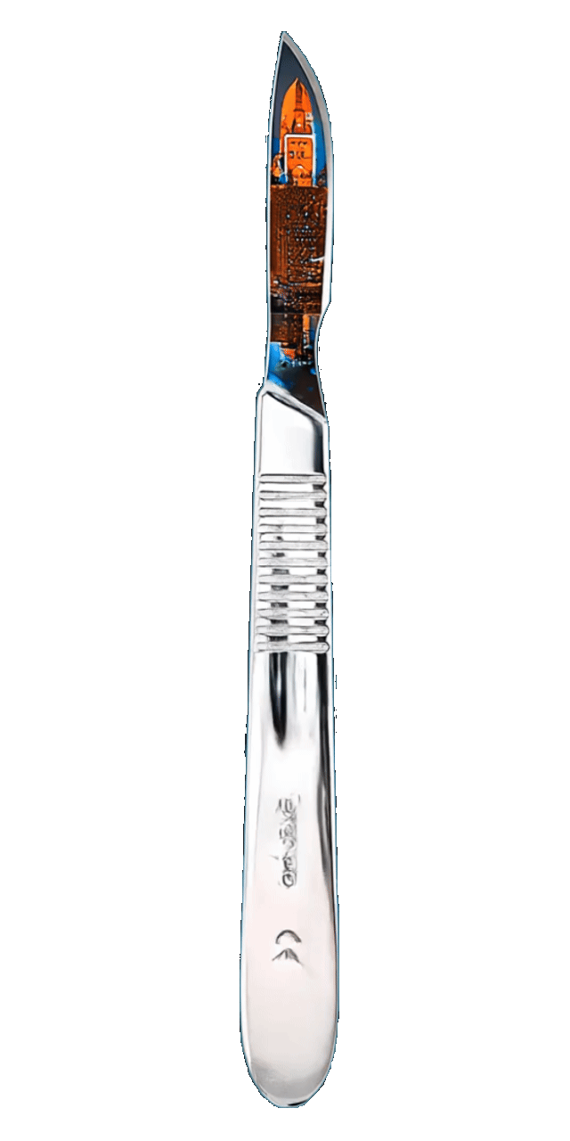 Top Pointed Scalpel Spinning
