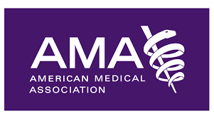 Logo of the American Medical Association.