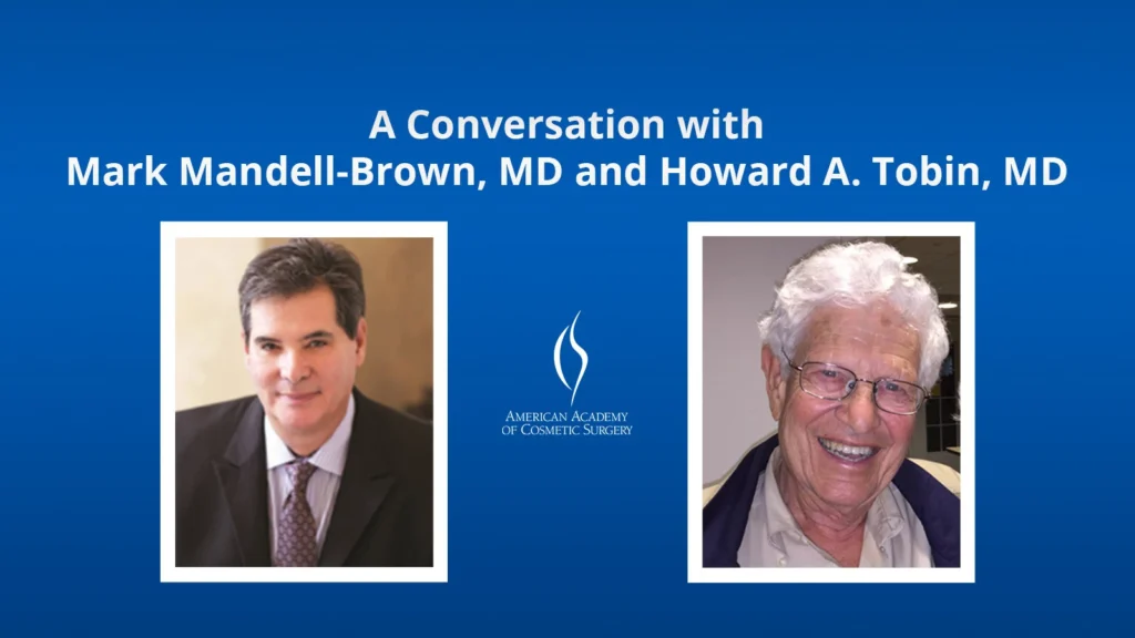 Dr. Mark Mandell-Brown and Dr. Howard Tobin banner.
