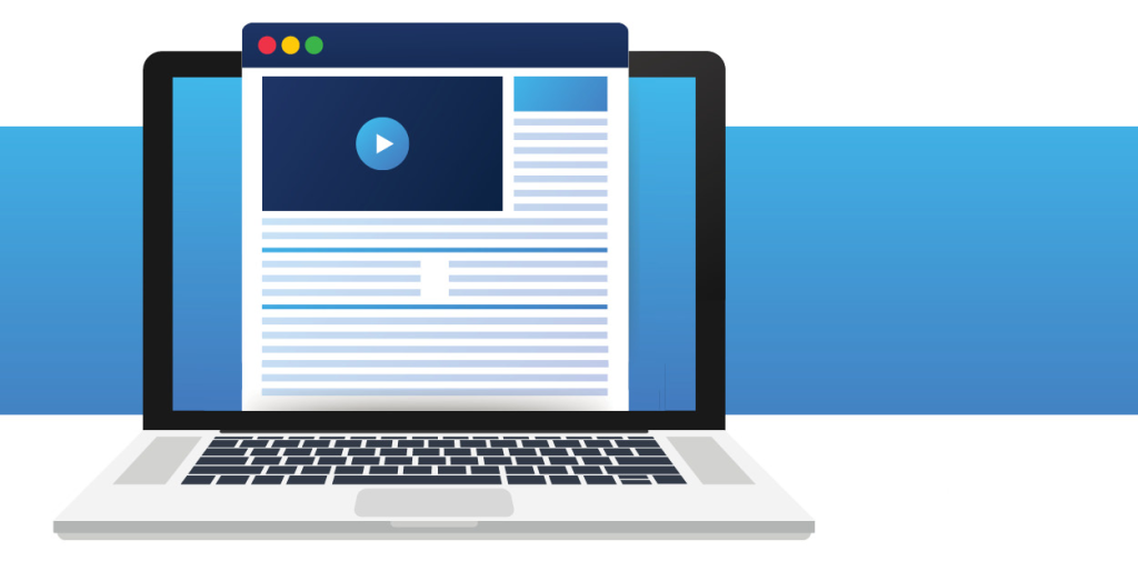 Banner showing an icon of a laptop.